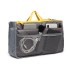E6876 - Miss Lulu Folding Nylon Handbag Organiser - Grey