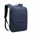 E6891 - Kono Waterproof Basic Backpack with USB Charging Port - Blue