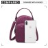 E6901 - Kono Compact Multi Compartment Cross Body Bag - Purple
