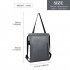 E6912 - Kono Nylon Multi Way Drawstring Backpack Shoulder Bag - Grey