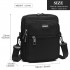 E6925 - Kono Multi Pocket Cross Body Shoulder Bag - Black
