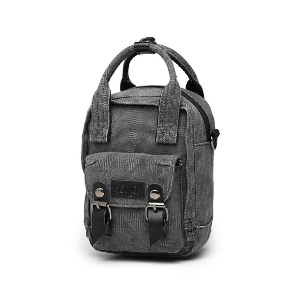 E6929 - Kono Mini Multi-Way Umhängetasche /Rucksack - Schwarz