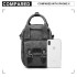 E6929 - Kono Mini Multi-Way Cross Body Bag/Backpack - Black