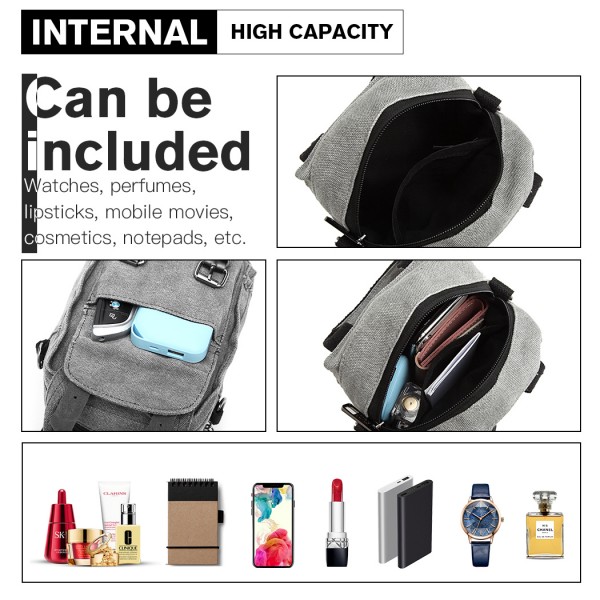 E6929 - Kono Mini Multi-Way Umhängetasche /Rucksack - Grau