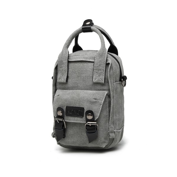 E6929 - Kono Mini Multi-Way Umhängetasche /Rucksack - Grau