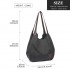 EB2040 - Kono Canvas Shoulder Tote Bag - Black