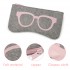 EB2065 - Soft Felt Glasses Case - Grey And Pink