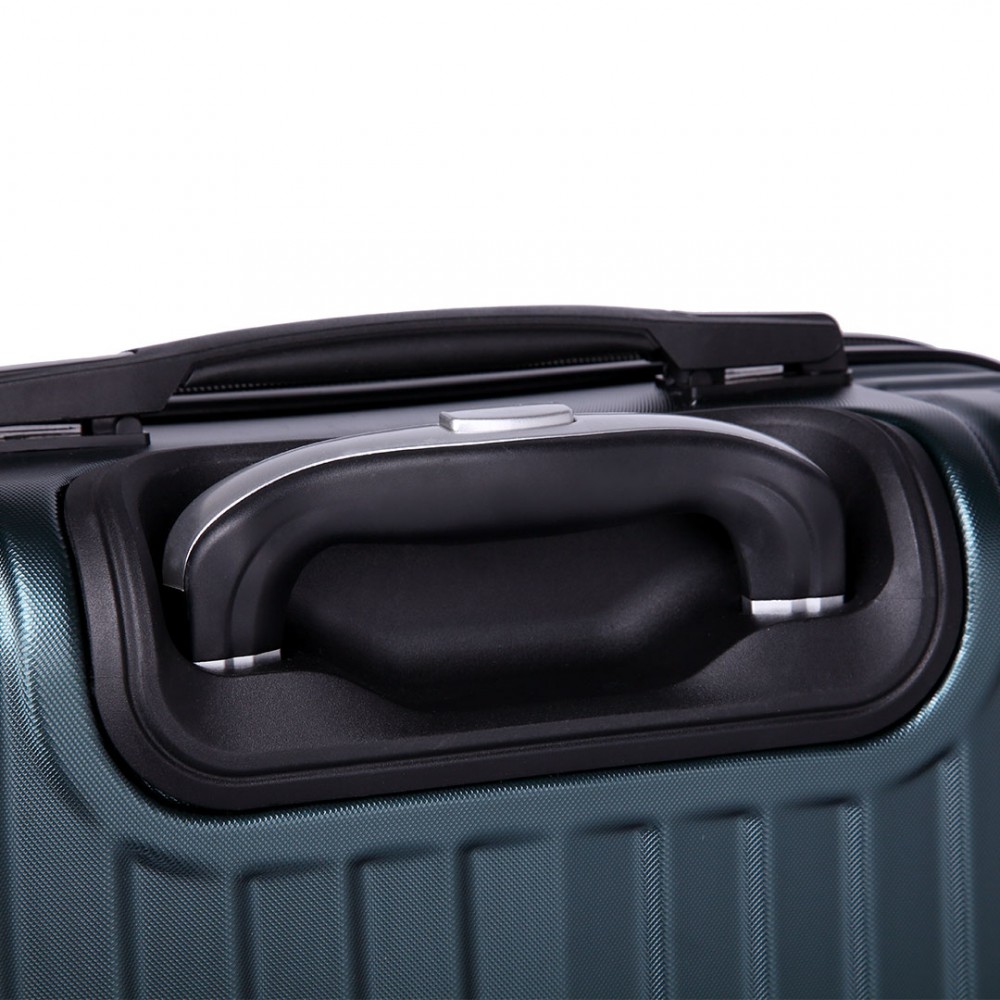 K1771L Kono Hard Shell Suitcase 3 Piece Luggage Set Green