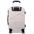 K1772-2L - Kono 20 Inch Bandage Effect Hard Shell Suitcase - Beige