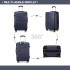 K1772-2L - Kono Hartschalenkoffer mit 20-Zoll-Verbandeffekt - Navy K1772-2L - Kono Hartschalenkoffer mit 20-Zoll-Verbandeffekt - Navy