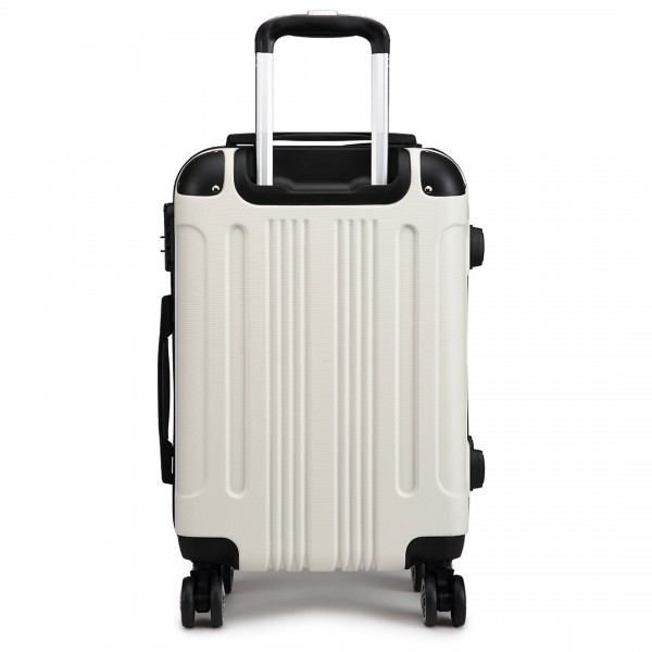 K1777L Kono 28 Inch ABS Hard Shell Suitcase Luggage Beige