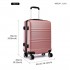 K1871-1L - Kono ABS Sculpted Horizontal Design 24 Inch Suitcase - Nude