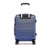 K1871-1L - Kono ABS Sculpted Horizontal Design 20 Inch Cabin Luggage - Navy Blue