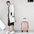 K1992 - Kono Multifaceted Diamond Pattern Hard Shell 20 Inch Suitcase - Nude (Rose Gold)