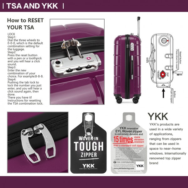 durable suitcase set