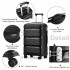 K2092 - Kono 20 Inch Bright Hard Shell PP Suitcase - Classic Collection - Black