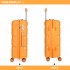 K2092 - Kono 20 Inch Bright Hard Shell PP Suitcase - Classic Collection - Orange