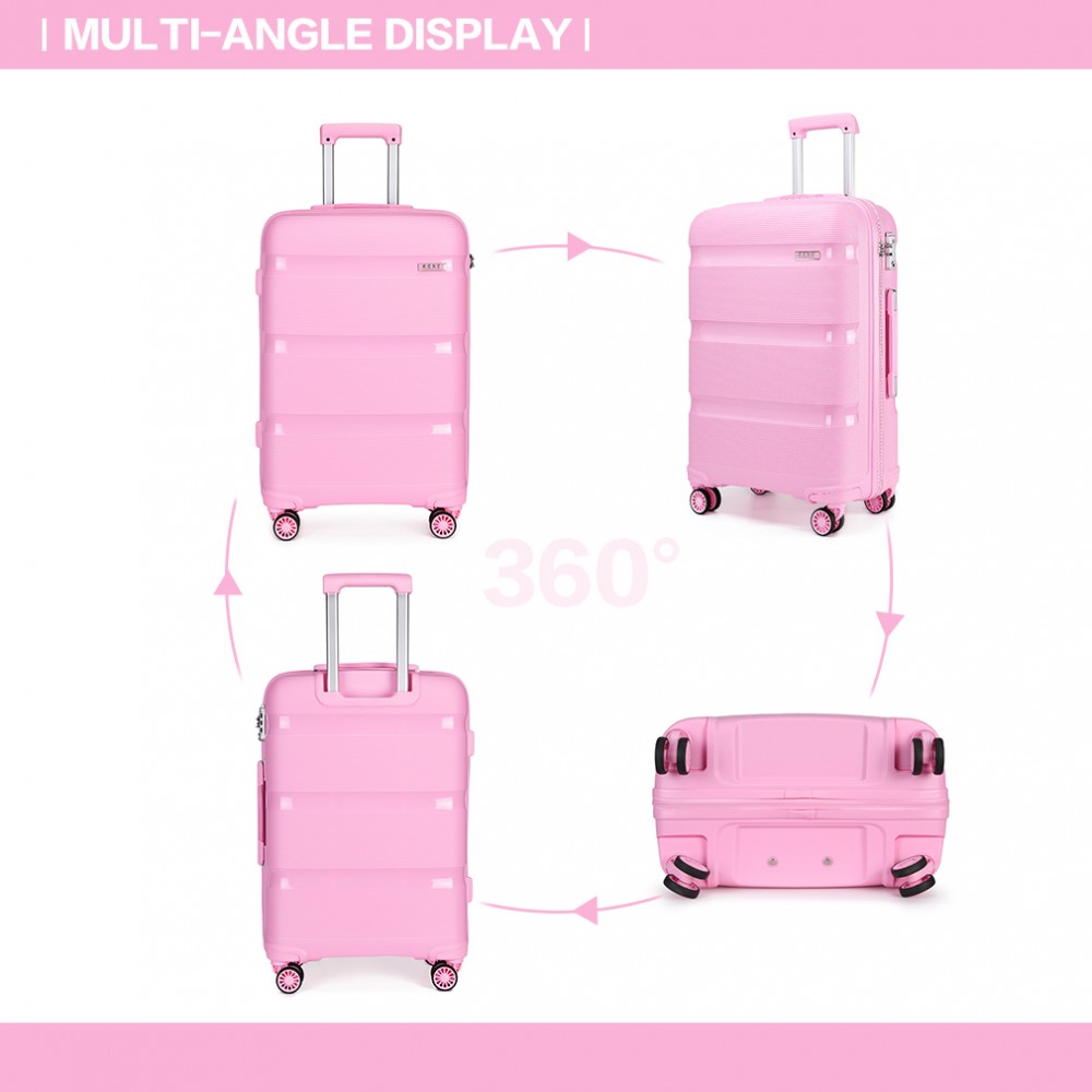 K2092 Kono 28 Inch Bright Hard Shell PP Suitcase Classic Collection