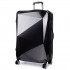 K6671L - Kono Hard Shell Suitcase Diamond Design 3 Piece Luggage Set Black