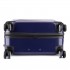 K6671L - Kono Hard Shell Suitcase Diamond Design 3 Piece Luggage Set Navy