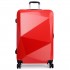 K6671L - Kono Hard Shell Suitcase Diamond Design 3 Piece Luggage Set Red