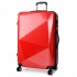 K6671L - Kono Hard Shell Suitcase Diamond Design 3 Piece Luggage Set Red