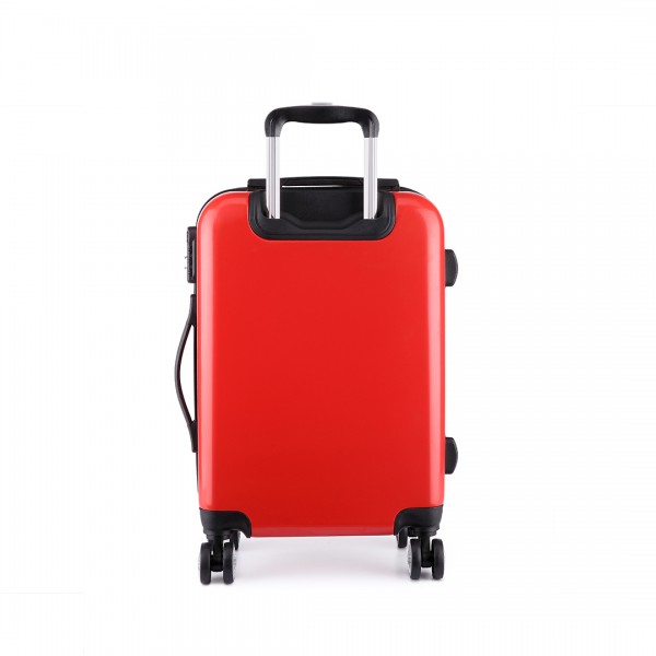 K6671L - KONO hard shell suitcase diamond design 28 inch luggage RED