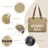 BCK2503 - Kono Große Wickeltasche mit Schuhefach, isolierte Taschen & wasserdichter Reißverschlusstasche - Khaki