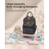 BCK2615 - Kono 3-in-1 Mama-Rucksack-Set mit Wickelmatte & isolierter Schnullertasche - Grau