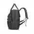 BCK2615 - Kono 3-in-1 Mama-Rucksack-Set mit Wickelmatte & isolierter Schnullertasche - Grau