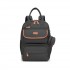 BCK2615 - Kono 3-in-1 Mama-Rucksack-Set mit Wickelmatte & isolierter Schnullertasche - Grau