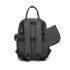 BCK2615 - Kono 3-in-1 Mama-Rucksack-Set mit Wickelmatte & isolierter Schnullertasche - Grau