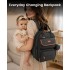 BCK2615 - Kono 3-in-1 Mama-Rucksack-Set mit Wickelmatte & isolierter Schnullertasche - Grau