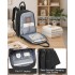 BCK2623 - Kono 2-in-1 Nappy Changing Backpack Set, Large Capacity Diaper Bag With Changing Mat - Black