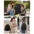 BCK2623 - Kono 2-in-1 Nappy Changing Backpack Set, Large Capacity Diaper Bag With Changing Mat - Black