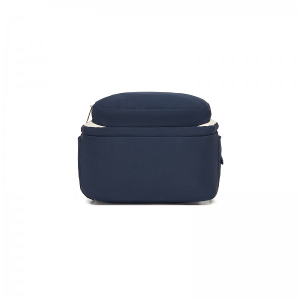 BCK2623 - Kono 2-in-1 Nappy Changing Backpack Set, Large Capacity Diaper Bag With Changing Mat - Navy And Beige