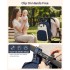 BCK2623 - Kono 2-in-1 Nappy Changing Backpack Set, Large Capacity Diaper Bag With Changing Mat - Navy And Beige