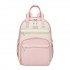 BCK2623 - Kono 2-in-1 Nappy Changing Backpack Set, Large Capacity Diaper Bag With Changing Mat - Pink And Beige