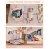 BCK2623 - Kono 2-in-1 Nappy Changing Backpack Set, Large Capacity Diaper Bag With Changing Mat - Pink And Beige