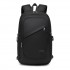 BPK2426 - Kono Minimalist Design Tech Backpack with USB & Type-C Port and Laptop Compartment - Black