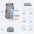 BPK2426 - Kono Minimalist Design Tech Backpack with USB & Type-C Port and Laptop Compartment - Grey