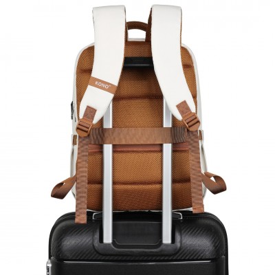 BPK2433 - Kono Water-Resistant Laptop Backpack with USB  display picture 3