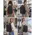 BPK2502 - Kono Klassischer Freizeitrucksack mit Laptopfach und gepolsterten Trägerriemen für tägliche Pendelwege - Schwarz