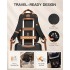 BPK2502 - Kono Casual Contemporary Backpack with Laptop Sleeve & Padded Straps for Daily Commute - Black and Brown