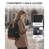 BPK2502 - Kono Casual Contemporary Backpack with Laptop Sleeve & Padded Straps for Daily Commute - Black and Brown