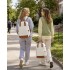 BPK2502 - Kono Casual Contemporary Backpack with Laptop Sleeve & Padded Straps for Daily Commute - Cream and Brown