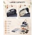BPK2502 - Kono Casual Contemporary Backpack with Laptop Sleeve & Padded Straps for Daily Commute - Cream and Brown