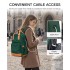 BPK2502 - Kono Casual Contemporary Backpack with Laptop Sleeve & Padded Straps for Daily Commute - Green and Brown