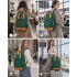 BPK2502 - Kono Casual Contemporary Backpack with Laptop Sleeve & Padded Straps for Daily Commute - Green and Brown
