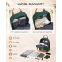 BPK2502 - Kono Casual Contemporary Backpack with Laptop Sleeve & Padded Straps for Daily Commute - Green and Brown